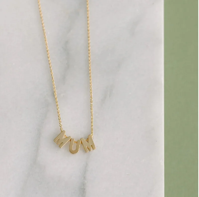 Personalized necklaces and pendants with name engravings for a custom touch-I’m MUM Necklace