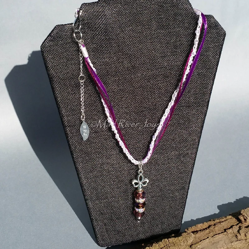 Stunning necklaces and pendants with turquoise and gold for a vibrant, earthy look-Necklace--Royal Collection--Amethyst