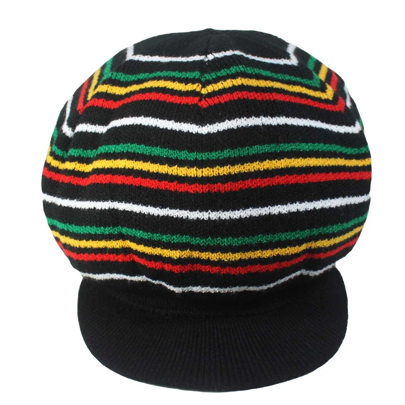 Best necklaces and pendants with oval pendants for a classic, elegant shape-2 Sided Rasta Rastafari Dreadlocks Reggae Irie Hat Cap Bonet Jamaica Hats M/L