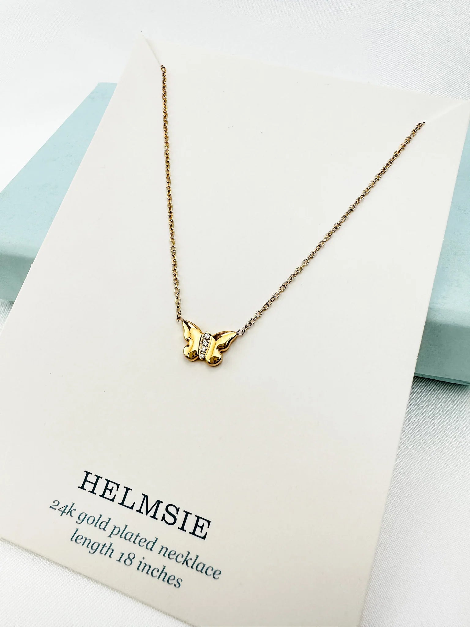 Elegant necklaces and pendants with gold chains for a chic, timeless appearance-Single Butterfly Necklace